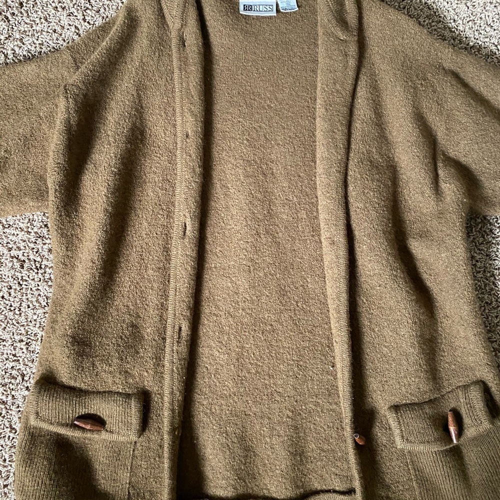 Vintage/ trendy oversized brown jacket